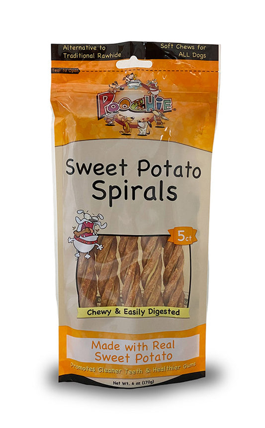 Poochie 5 Count Sweet Potato Spirals