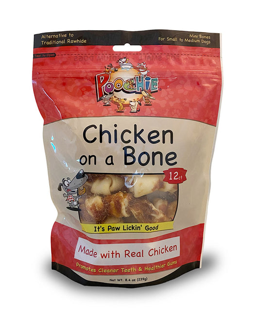 Poochie 12 Count Chicken On A Bone