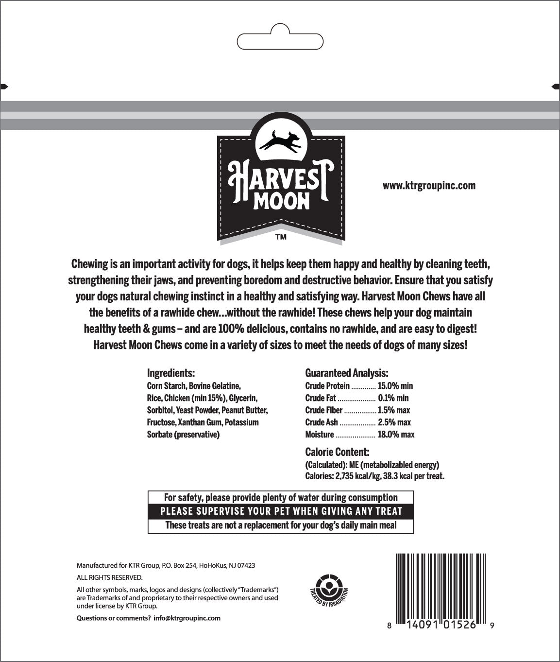 Harvest Moon Puffed 8 Count Peanut Butter Chips
