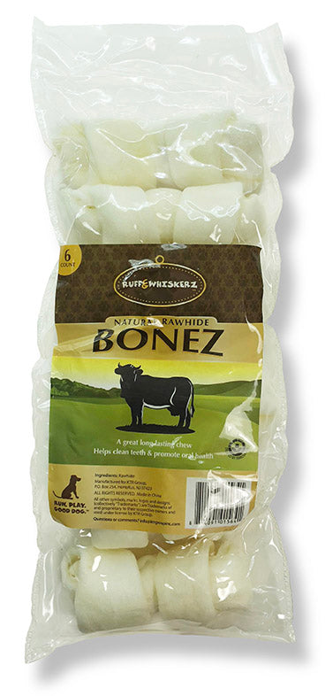 Ruff & Whiskers 4" 6 Count White Bones