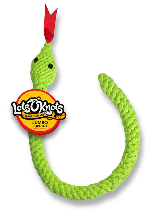 Lots O' Knots Jumbo Green Snake