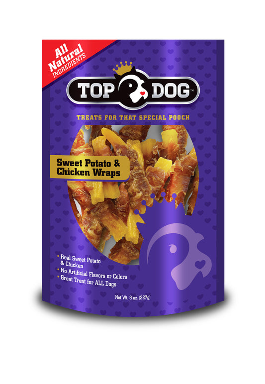 Top Dog Chicken & Sweet Potato Wraps