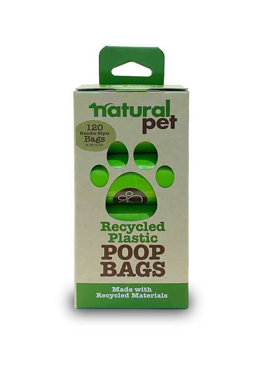 Natural Pet 120 Count Recycled Plastic Poop Bags