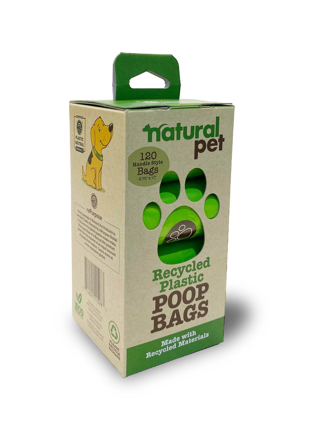 Natural Pet 120 Count Recycled Plastic Poop Bags