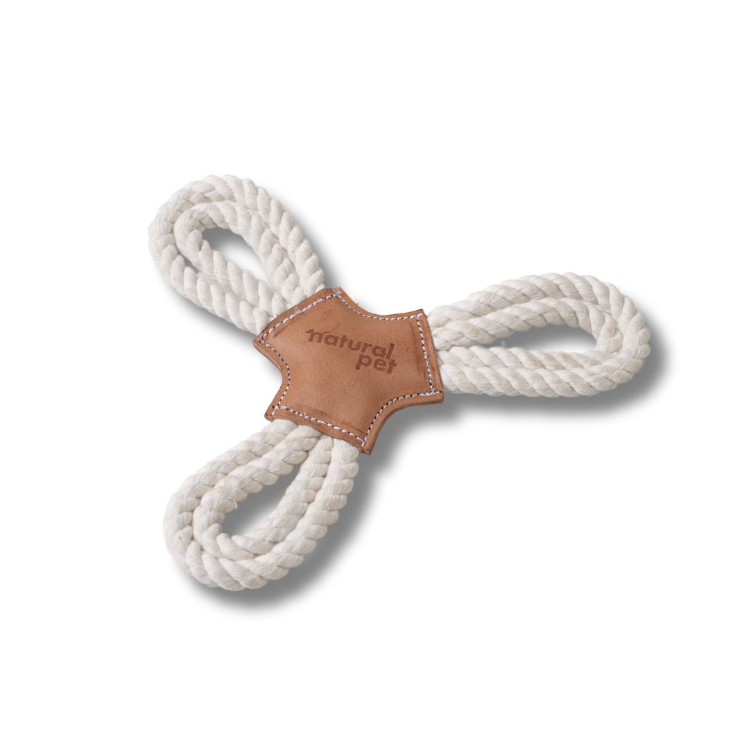 Natural Pet Leather Tri Flyer