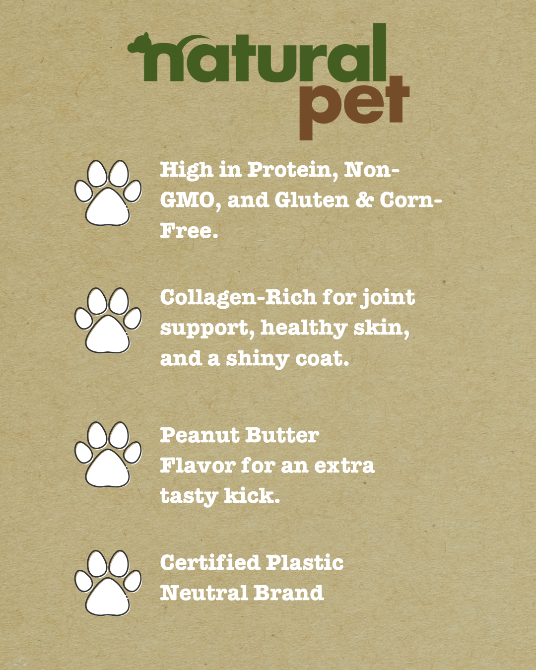 Natural Pet 3 Count Collagen Bones With Sweet Potato