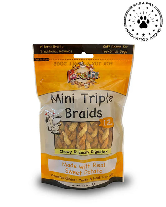 Poochie 12 Count Mini Triple Braids