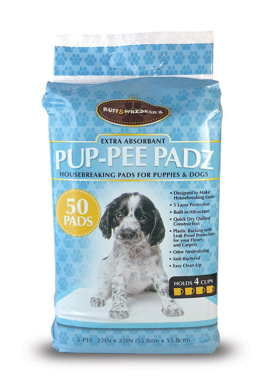 Ruff & Whiskerz 50 Count Pup-Pee Pads