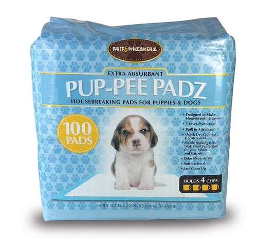 Ruff & Whiskerz 100 Count Pup-Pee Pads
