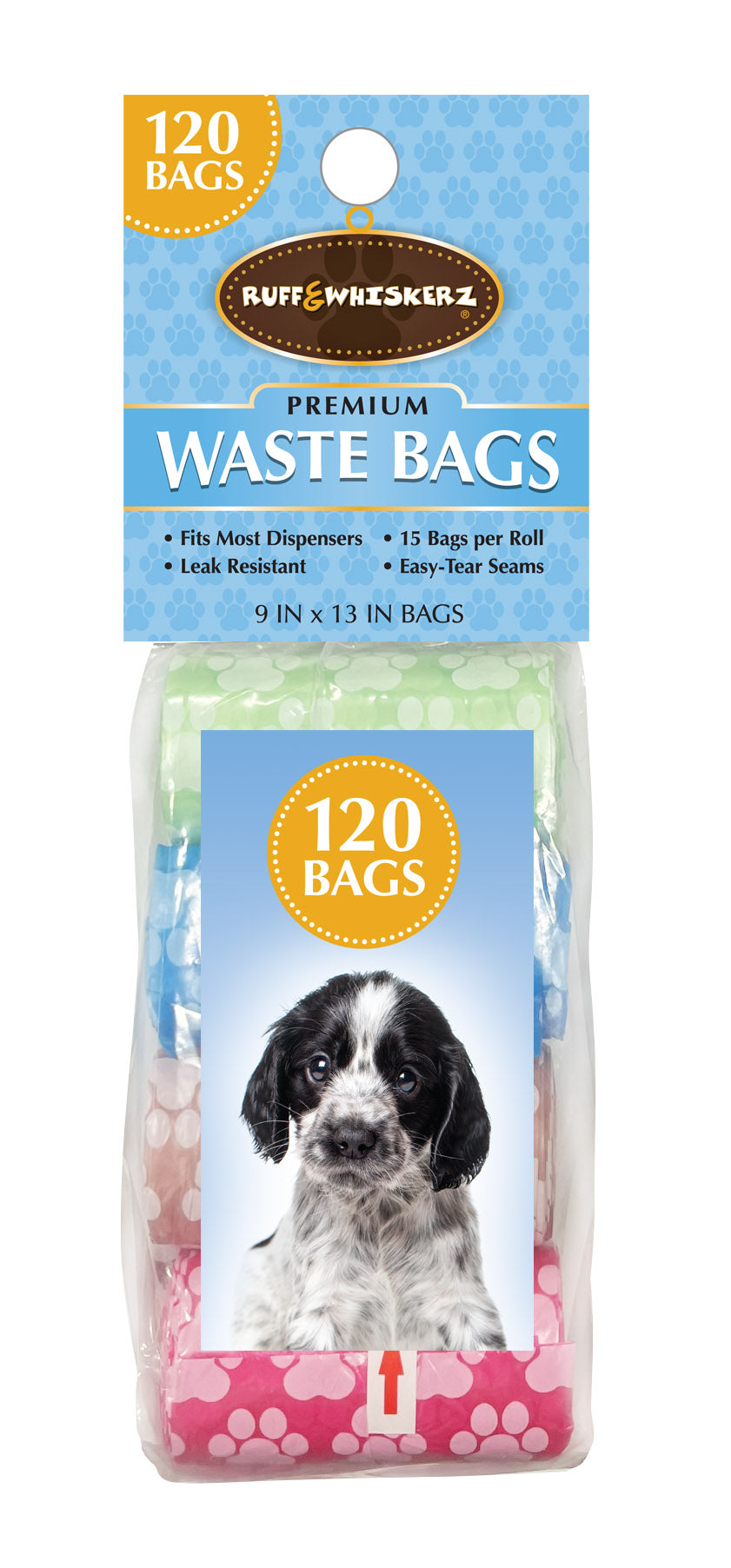 Ruff & Whiskerz Multi Color 120 Count Waste Bags