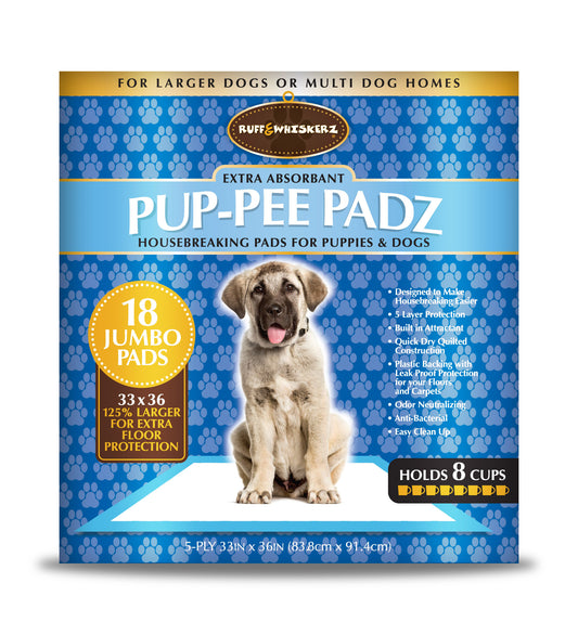 Ruff & Whiskerz 18 Count Jumbo Pads