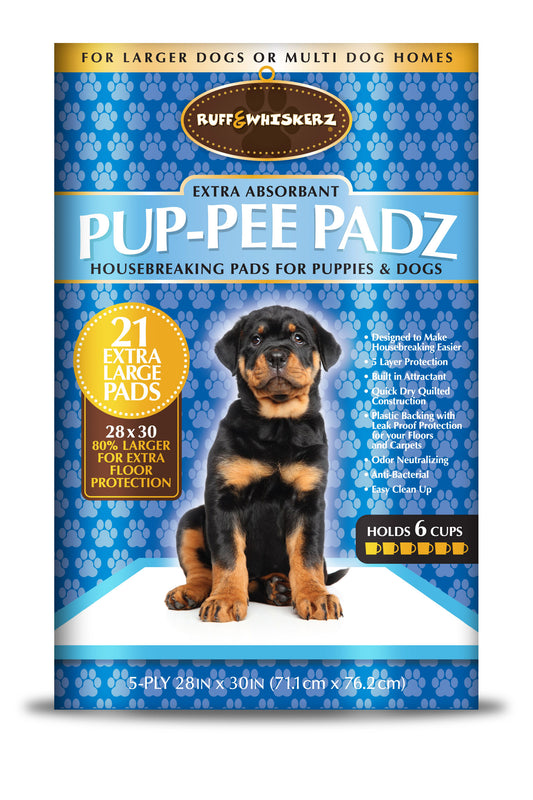 Ruff & Whiskerz XL 21 Count Pup-Pee Pads
