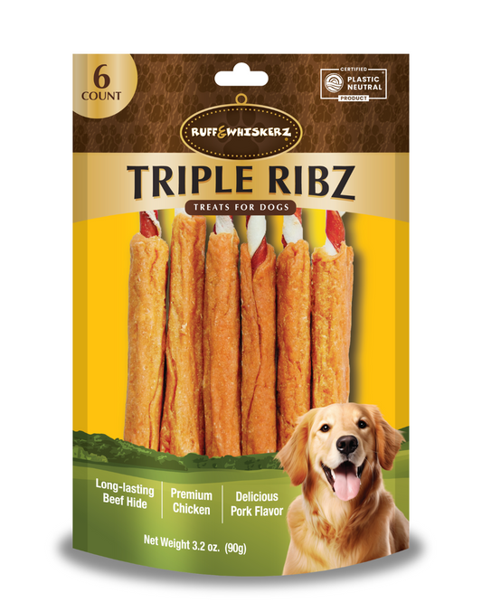 Ruff & Whiskerz Triple 6 Count Ribs