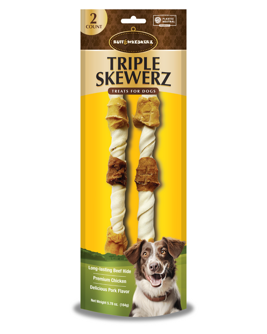 Ruff & Whiskerz Triple 2 Count Jumbo Skewerz