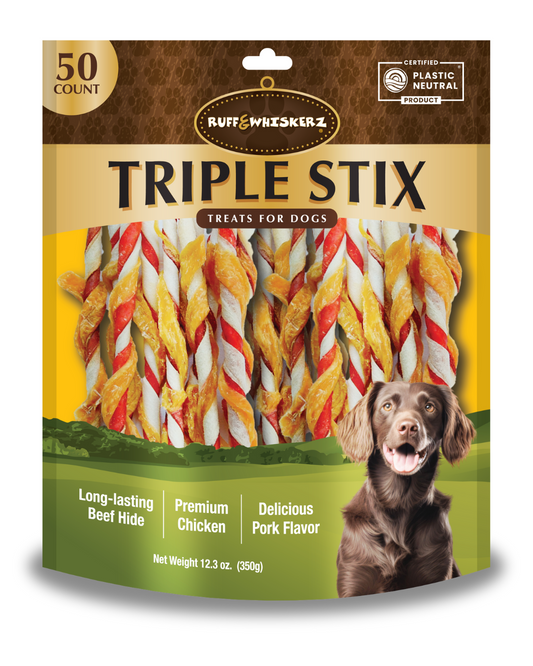 Ruff & Whiskerz 50 Count Triple Stix