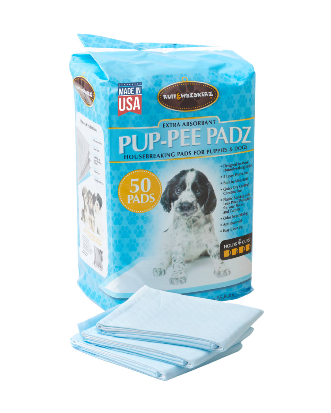 Ruff & Whiskerz 50 Count Pup-Pee Pads