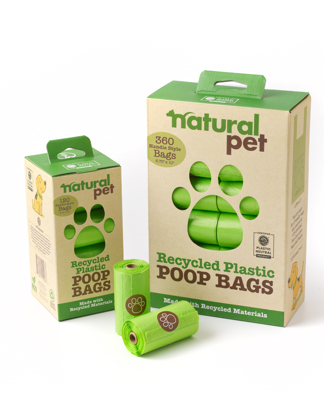 Natural Pet 120 Count Recycled Plastic Poop Bags