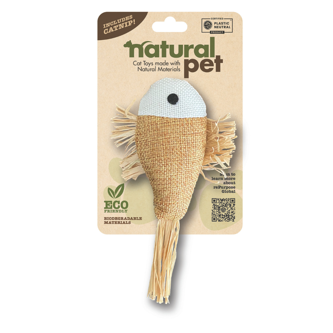 Natural Pet Fish With Raffia