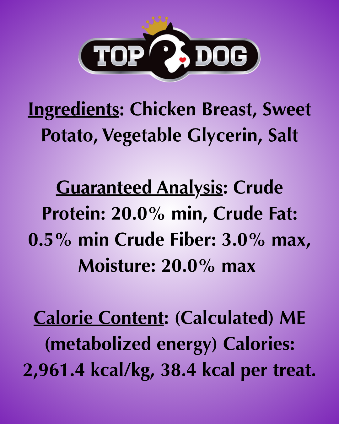 Top Dog Chicken & Sweet Potato Wraps