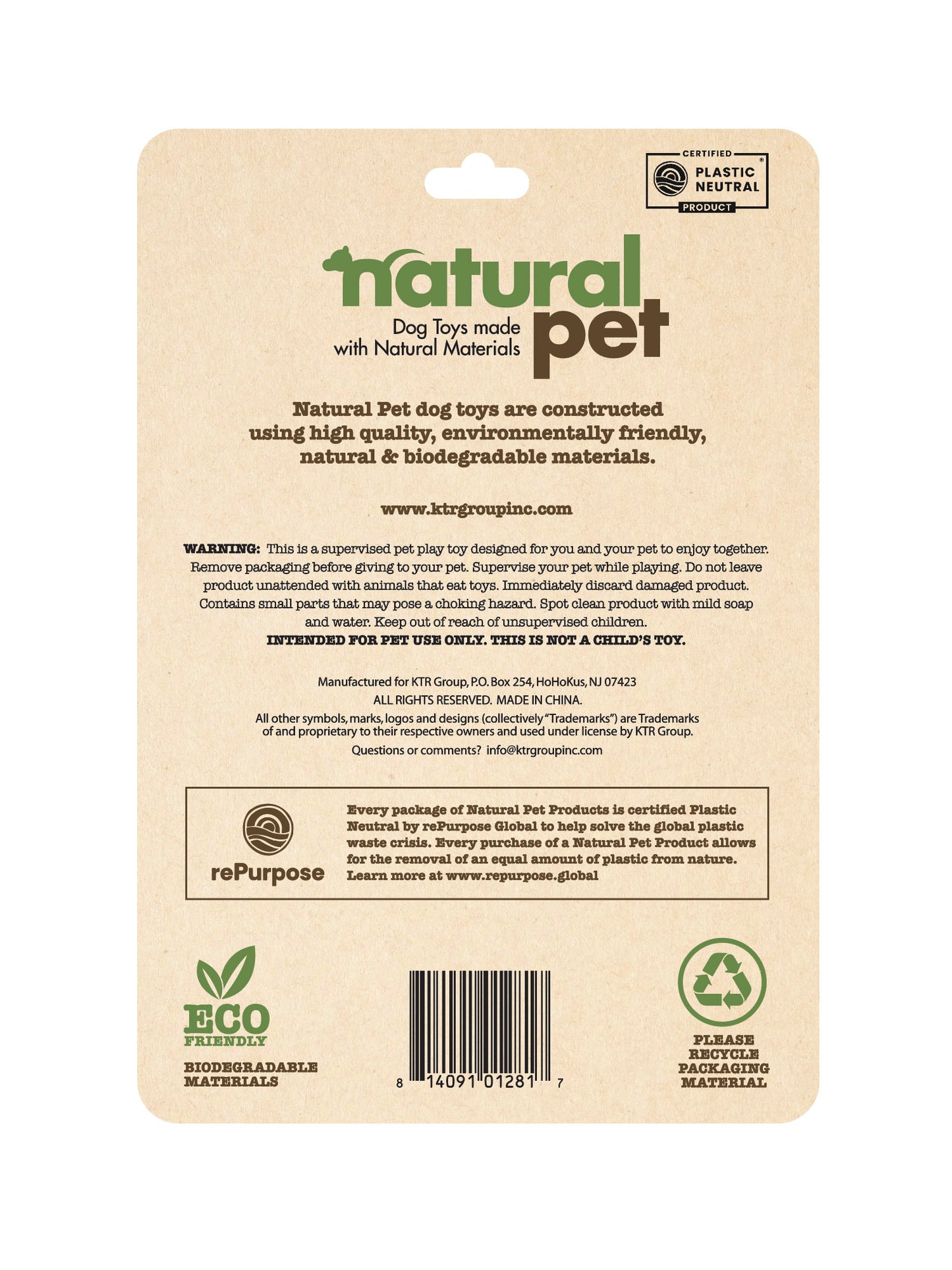 Natural Pet Nubs Bear