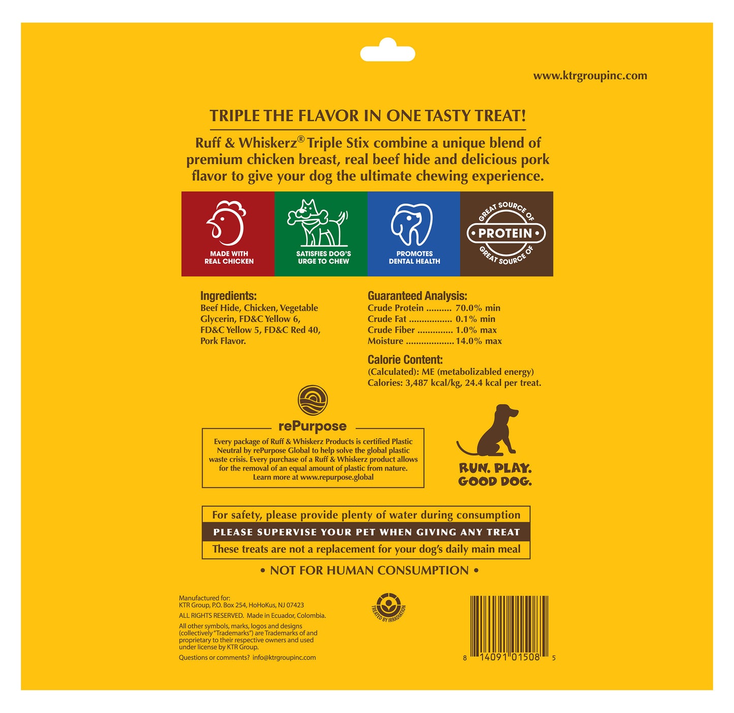 Ruff & Whiskerz 100 Count Triple Stix