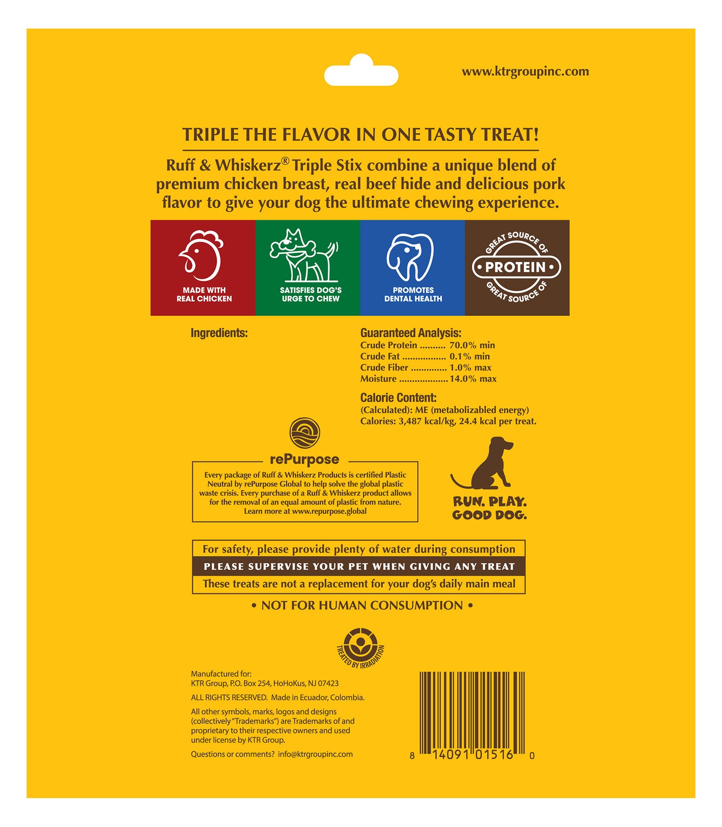 Ruff & Whiskerz 50 Count Triple Stix