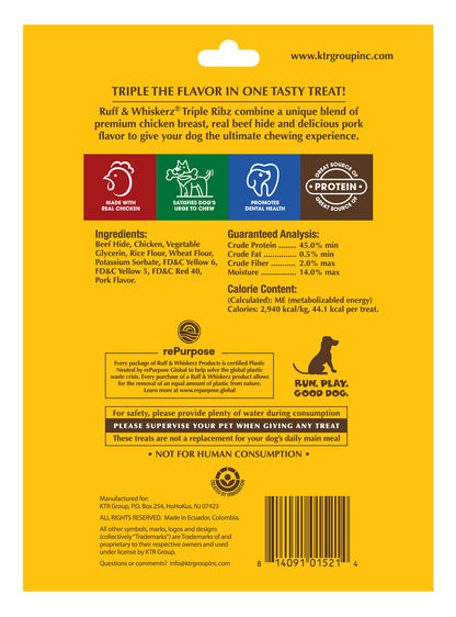 Ruff & Whiskerz Triple 6 Count Ribs