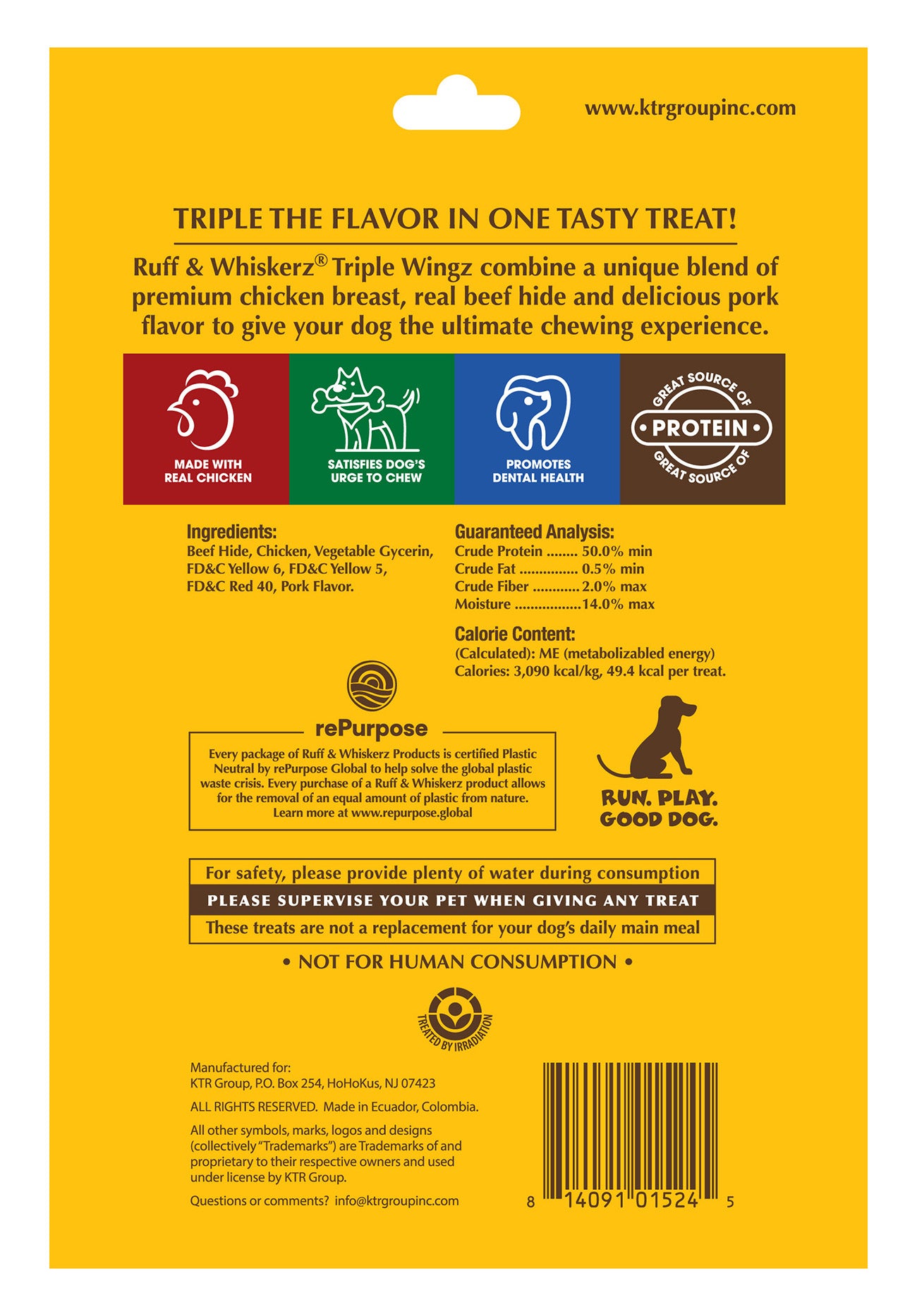 Ruff & Whiskerz 4 Count Triple Wingz