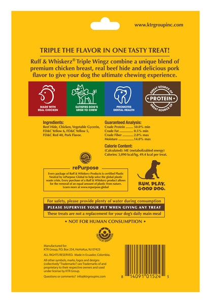 Ruff & Whiskerz 4 Count Triple Wingz