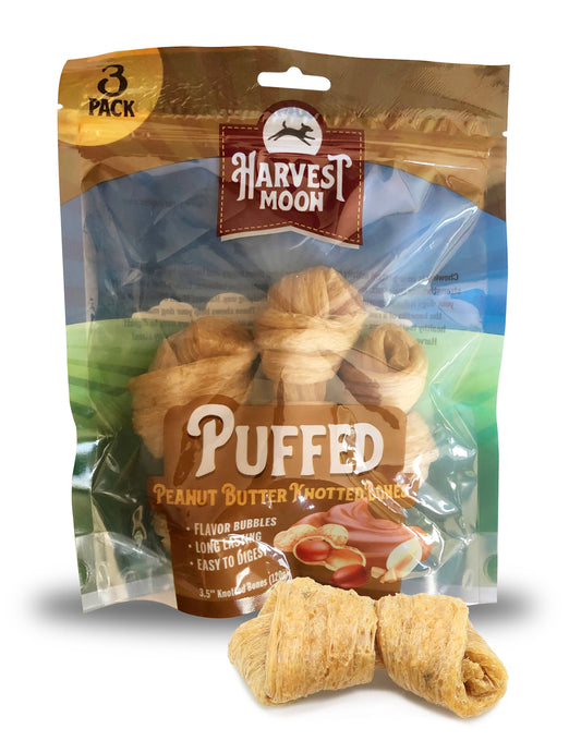 Harvest Moon 3 Count Puffed Knotted Bone
