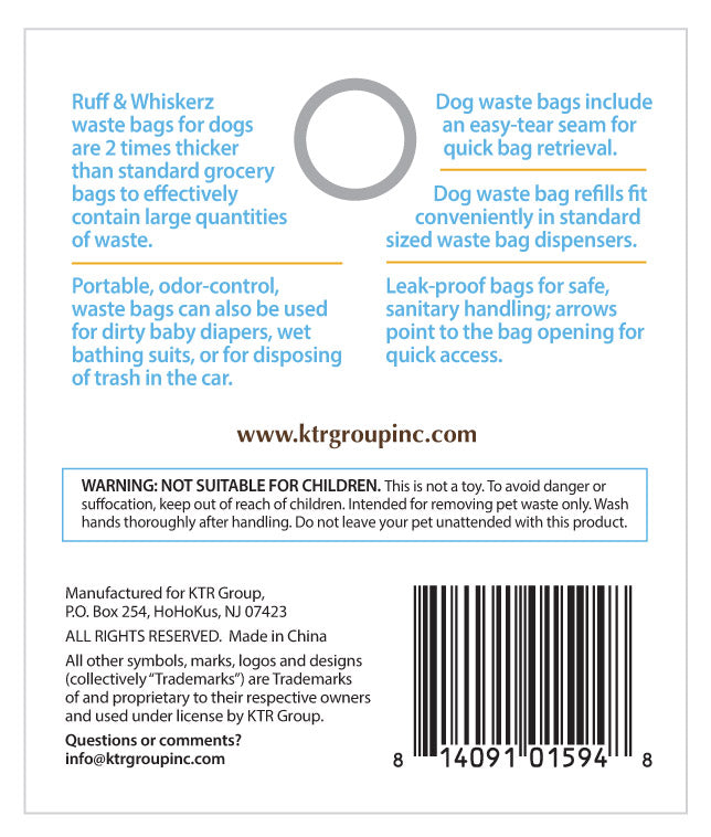 Ruff & Whiskerz 240 Count Blue Waste Bags