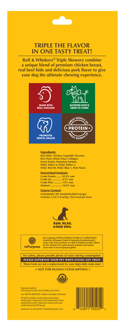 Ruff & Whiskerz Triple 2 Count Jumbo Skewerz