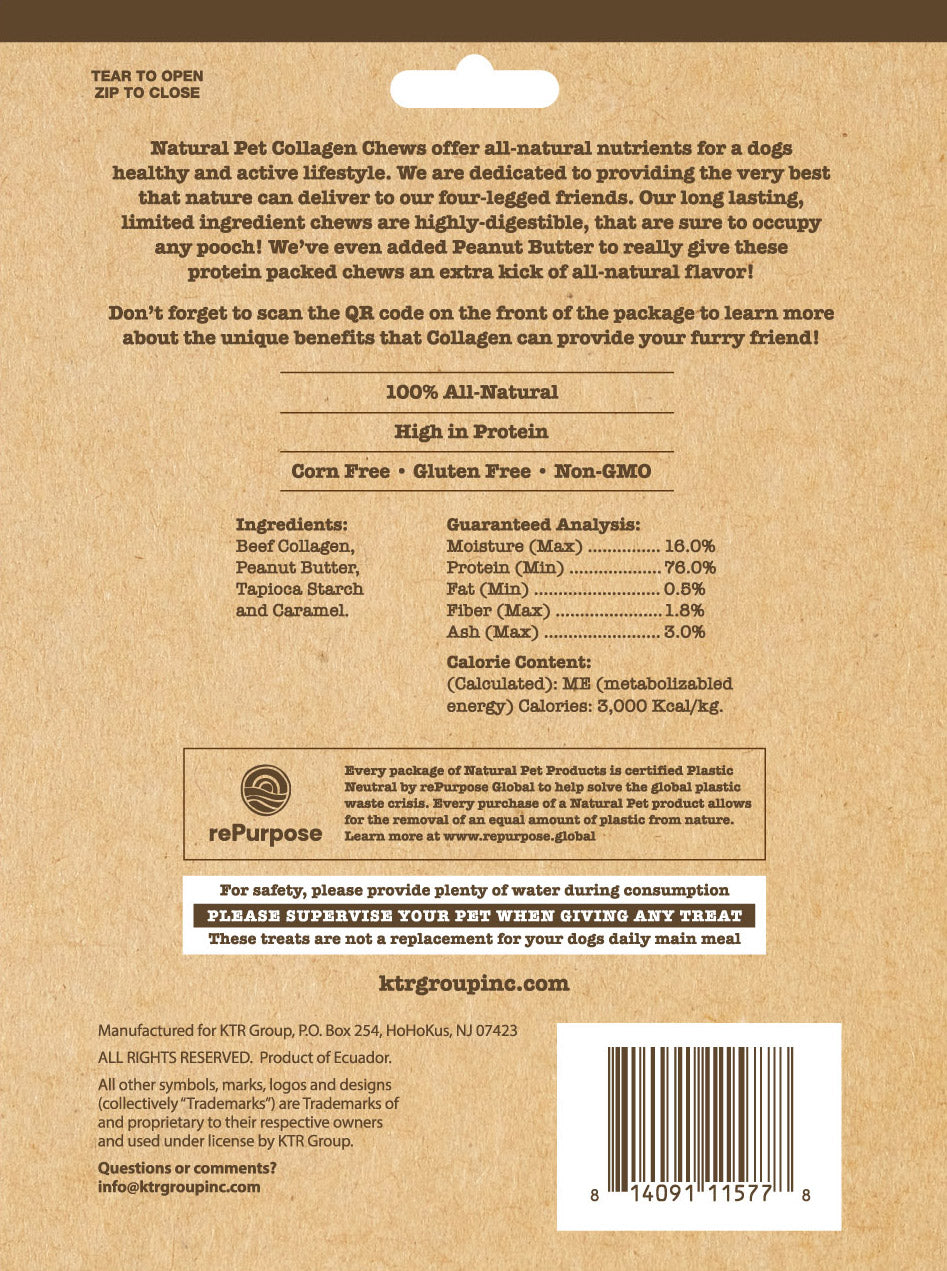Natural Pet 20 Count Collagen Twist Sticks