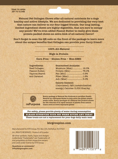 Natural Pet 20 Count Collagen Twist Sticks