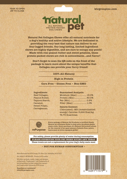 Natural Pet 10 Count Collagen Ribs With Sweet Potato