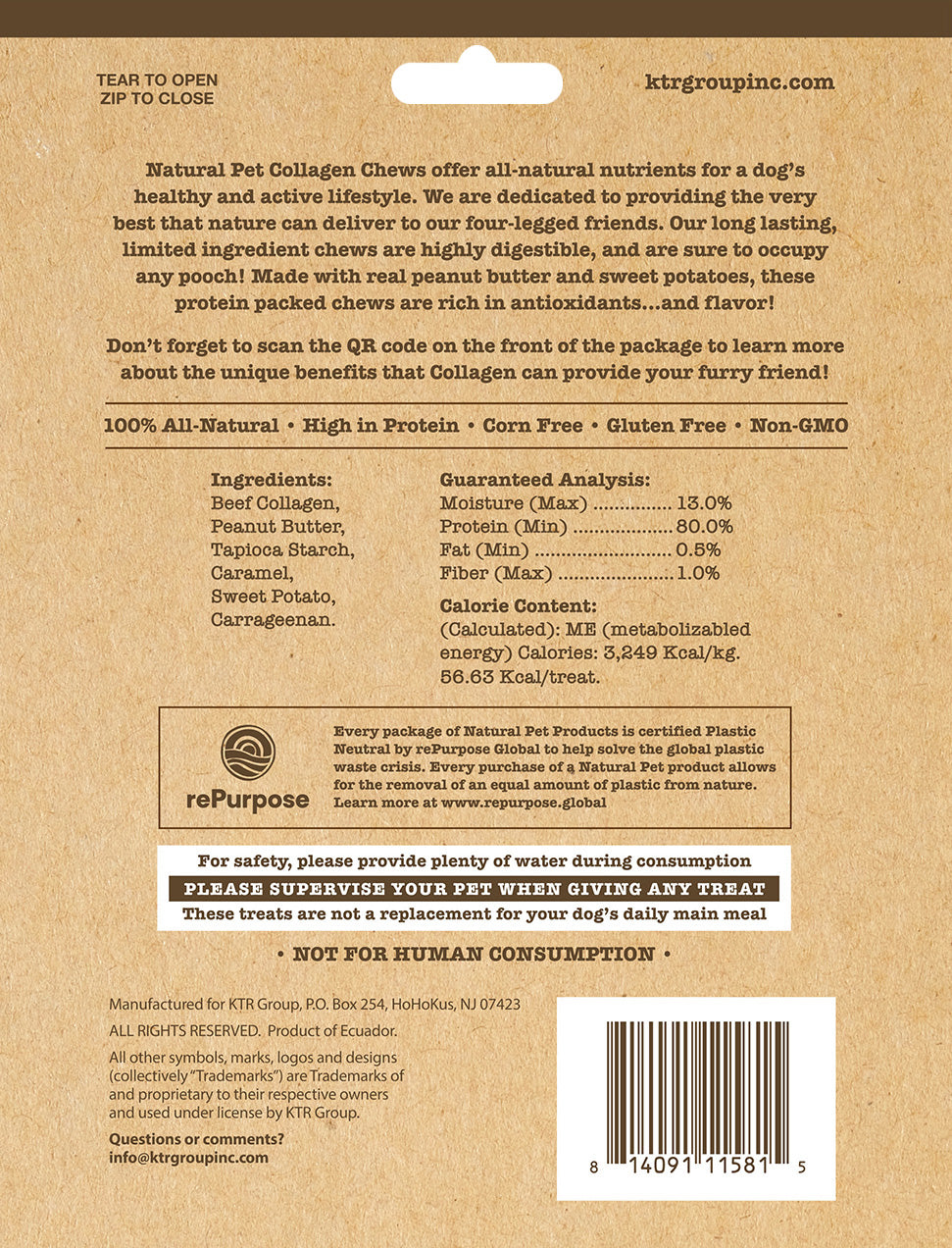 Natural Pet 7 Count Collagen Mini Bones With Sweet Potato