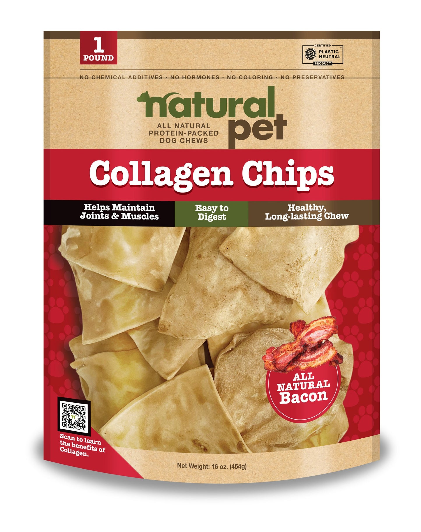 Natural Pet Collagen Bacon Chips