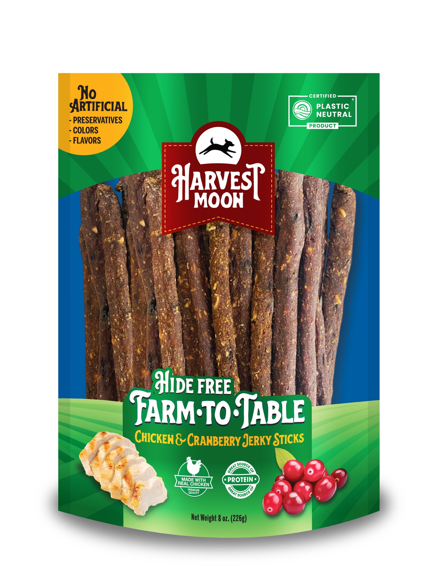 Harvest Moon Farm To Table Chicken & Cranberry Jerky Sticks