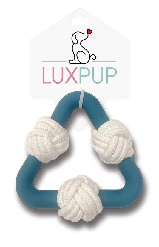 Lux Pup Triangle With Rope- Blue