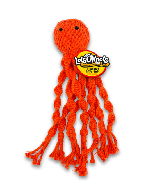 Lots O' Knots Orange Octopus