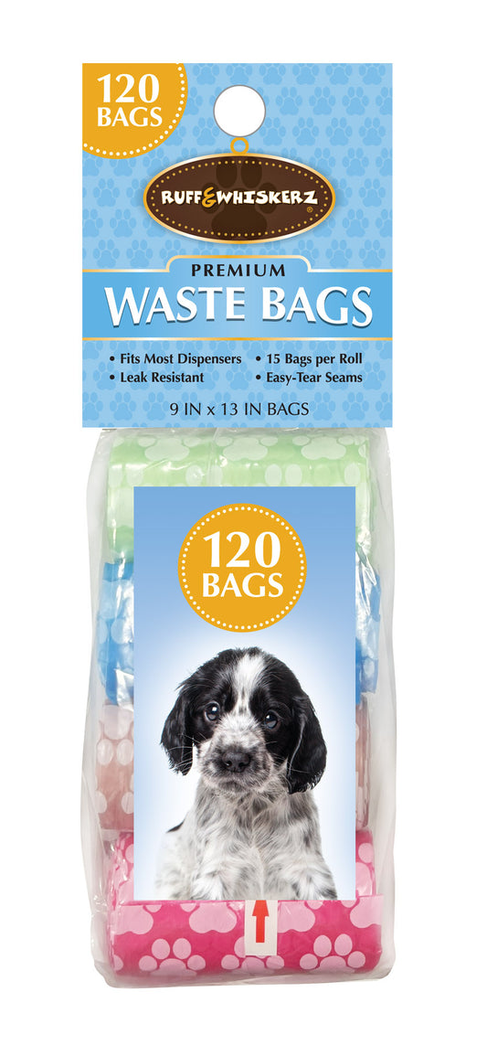 Ruff & Whiskerz Multi Color 120 Count Waste Bags