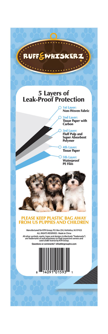 Ruff & Whiskerz 30 Count Charcoal Activated Pup-Pee Pads