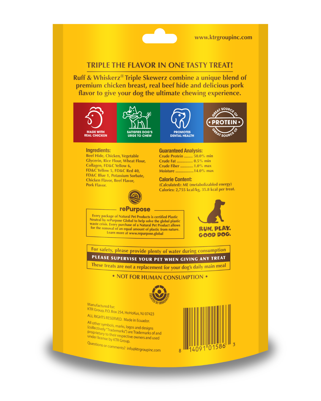Ruff & Whiskers Triple 6 Count Skewerz