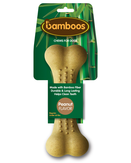 Bamboos Large Bone- Peanut Butter